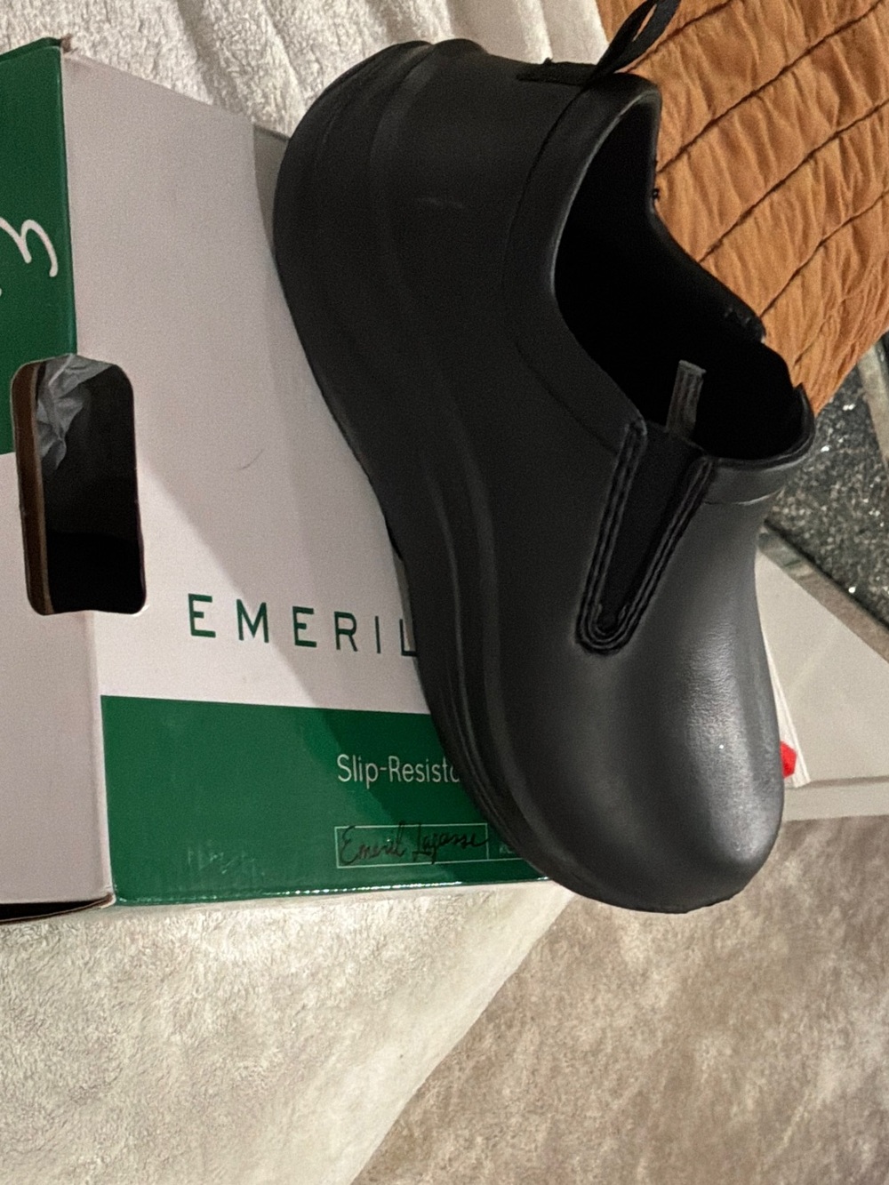 Emeril™ Women’s Black Slip-On Work Loafer